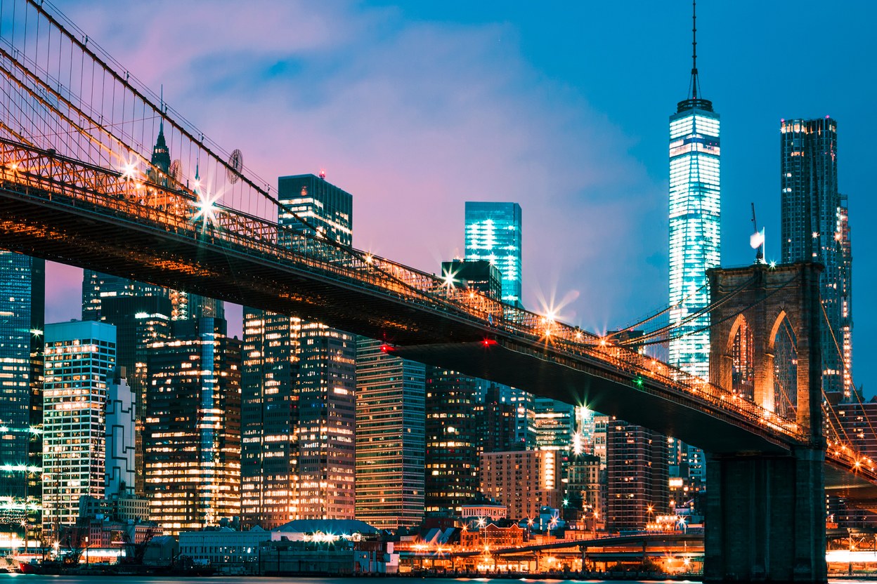 Vista de Nova York, destino de viagem